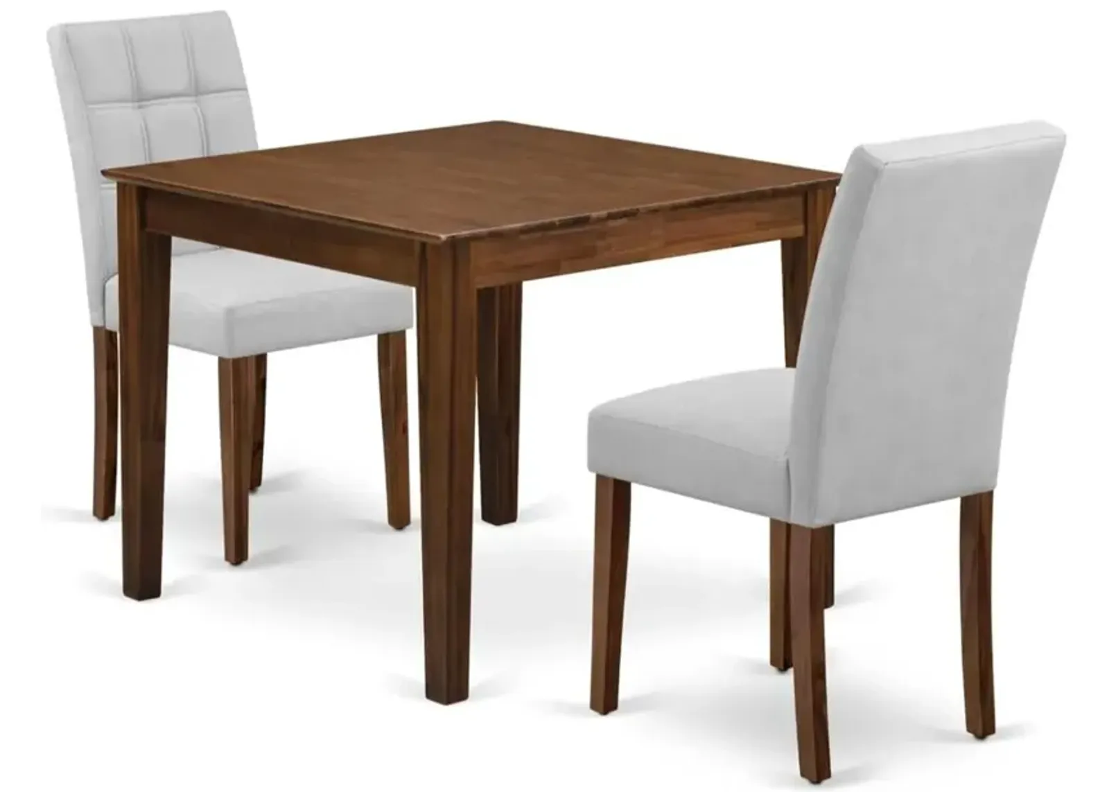 3 Piece Dining Room Table Set consists A Wooden Table