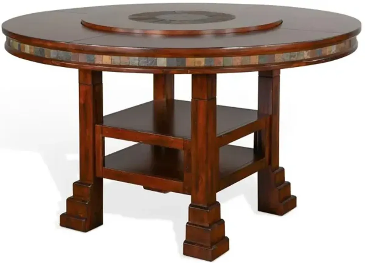 Sunny Designs Santa Fe 60R Table with Lazy Susan