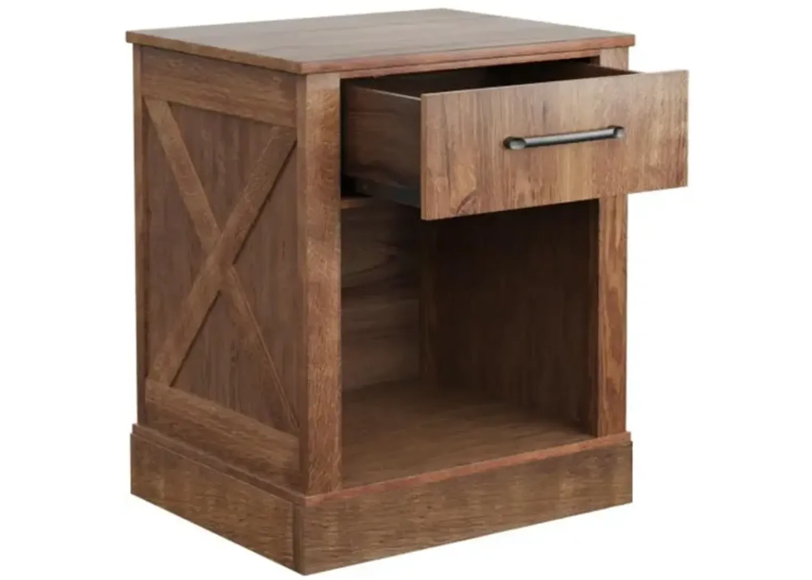 Hivvago Compact Nightstand with Drawer and  Shelf