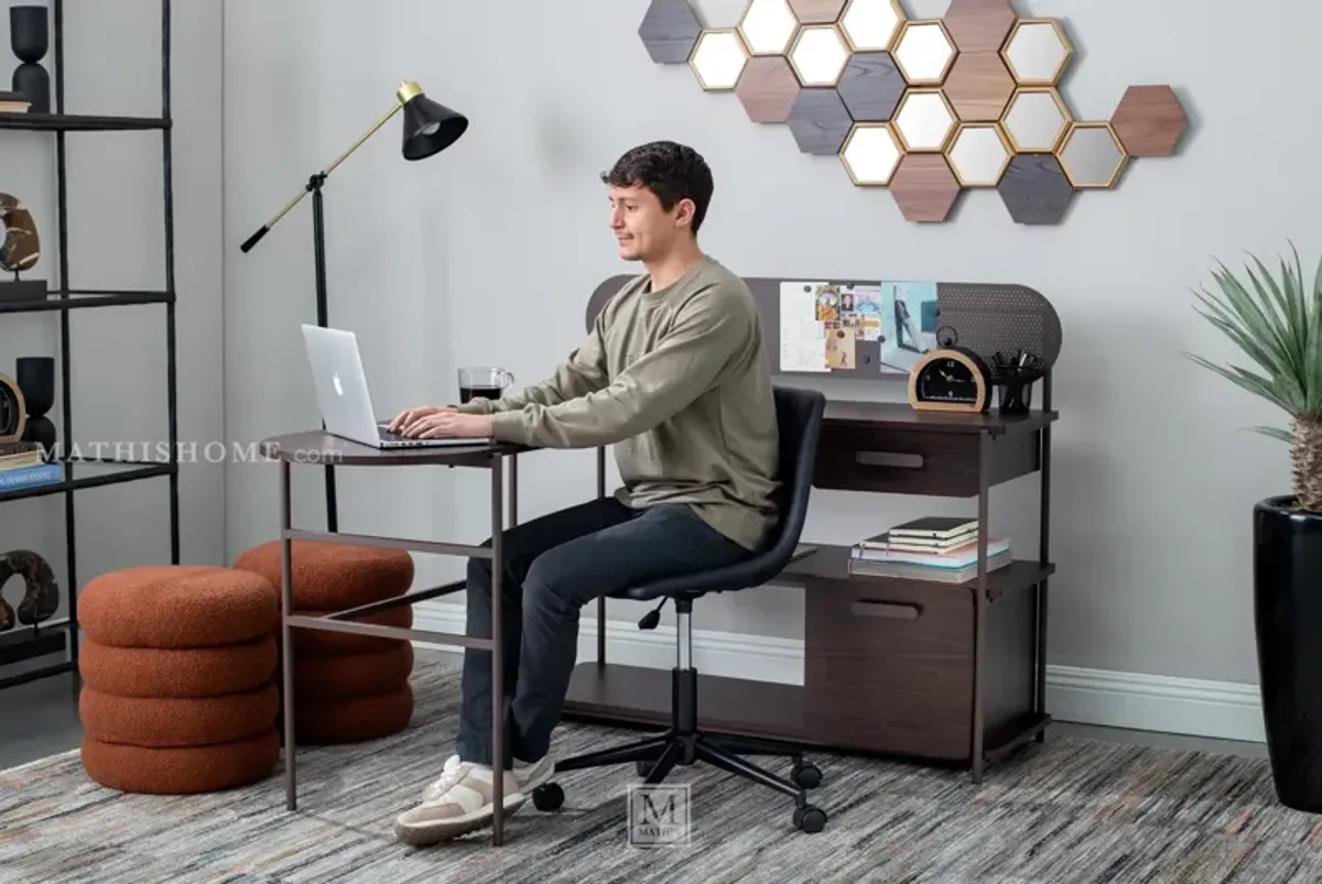 Armless Swivel Desk Chair