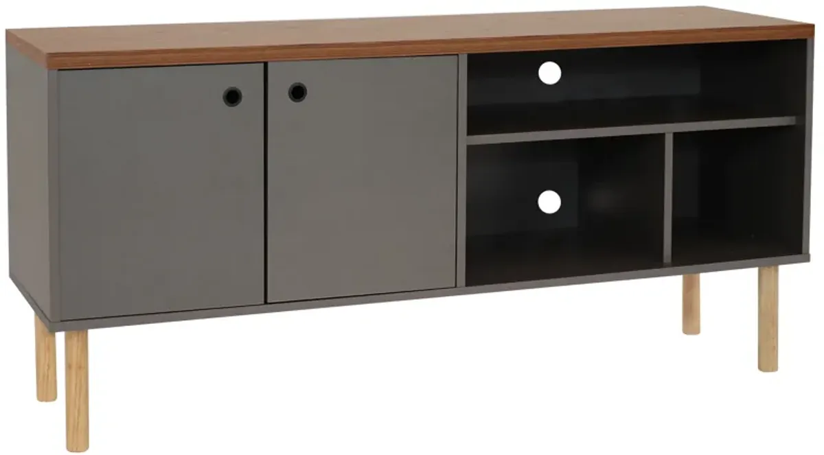 Sunnydaze Mid-Centurn Modern TV Stand Console for 55" TV