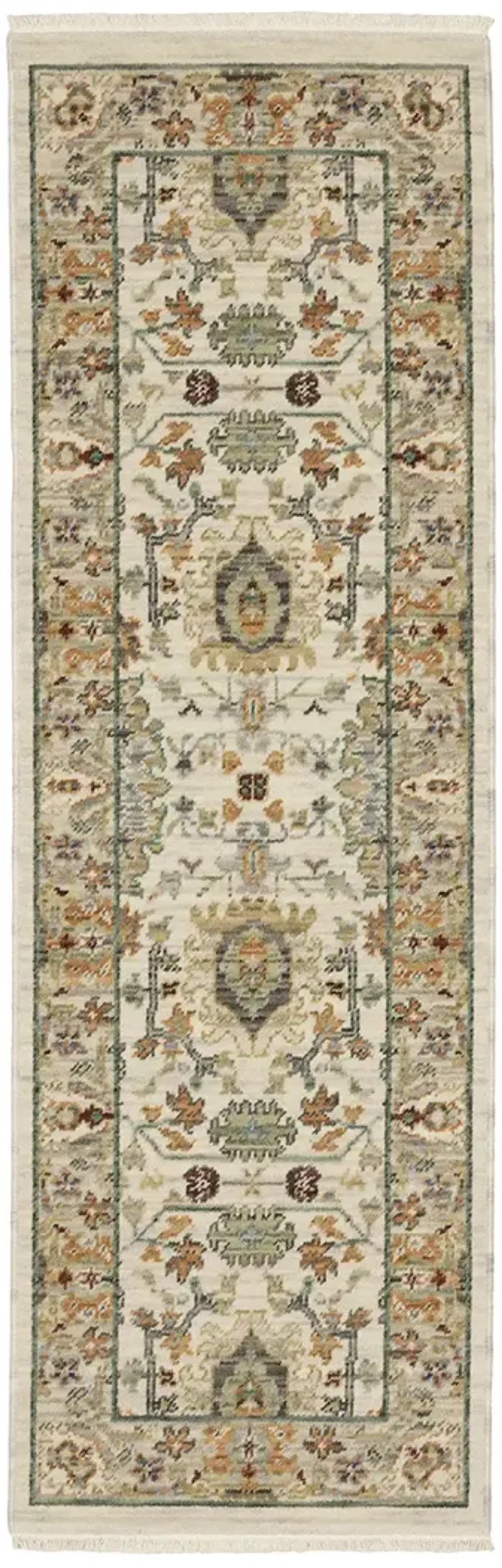 Lucca 2'6" x 12' Ivory Rug