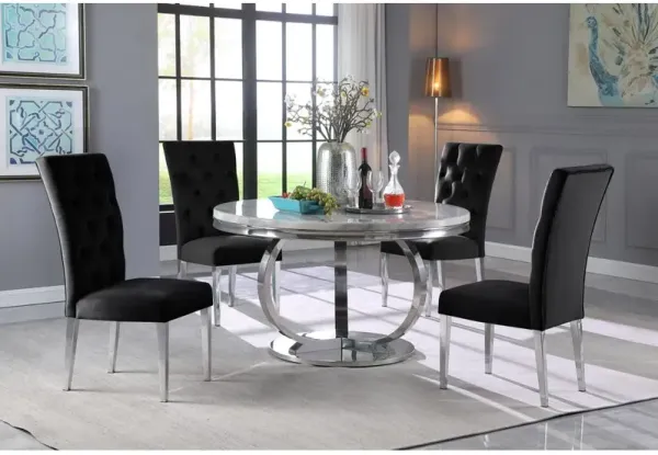 Best Master Furniture Lexington 52"  Round Dining Set in Black