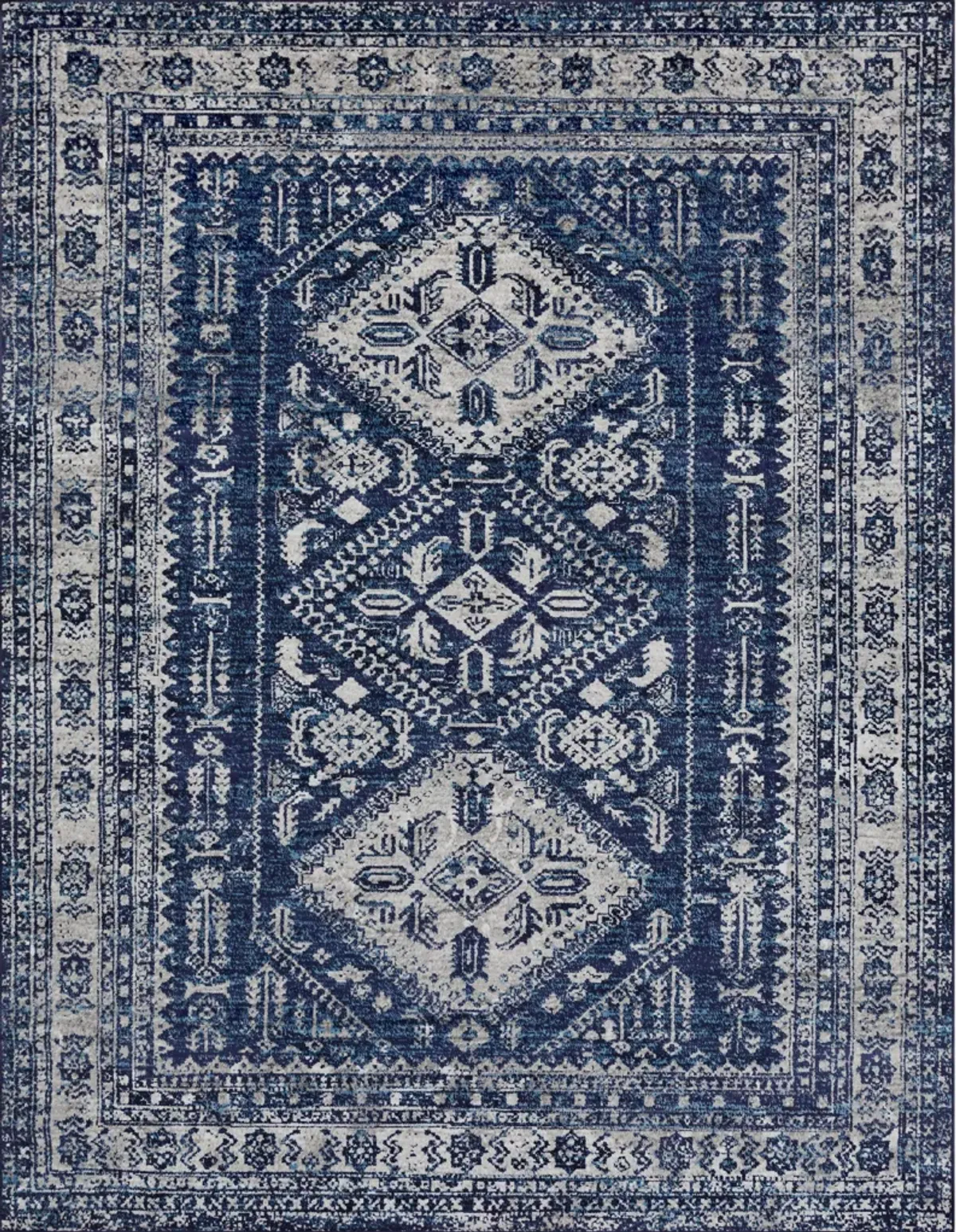 Monte Carlo MNC-2312 5'3' Round Blue Rug