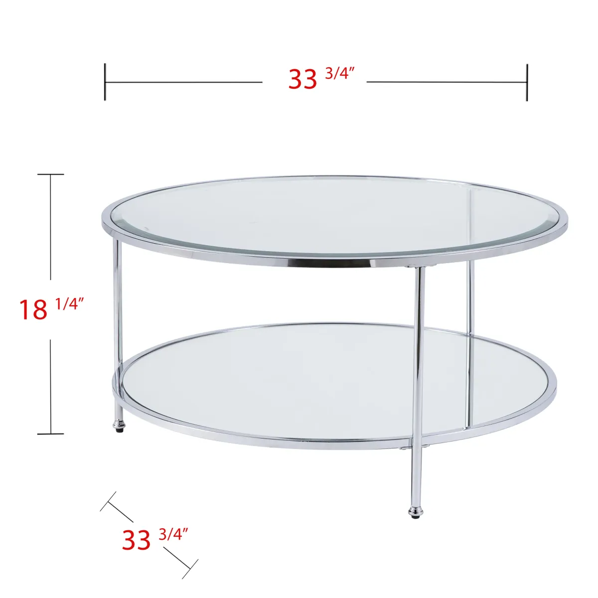 Ackerly Silver Round Cocktail Table