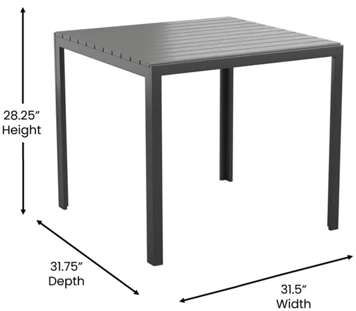 Metal/Wood Colorful Table and Chair Sets