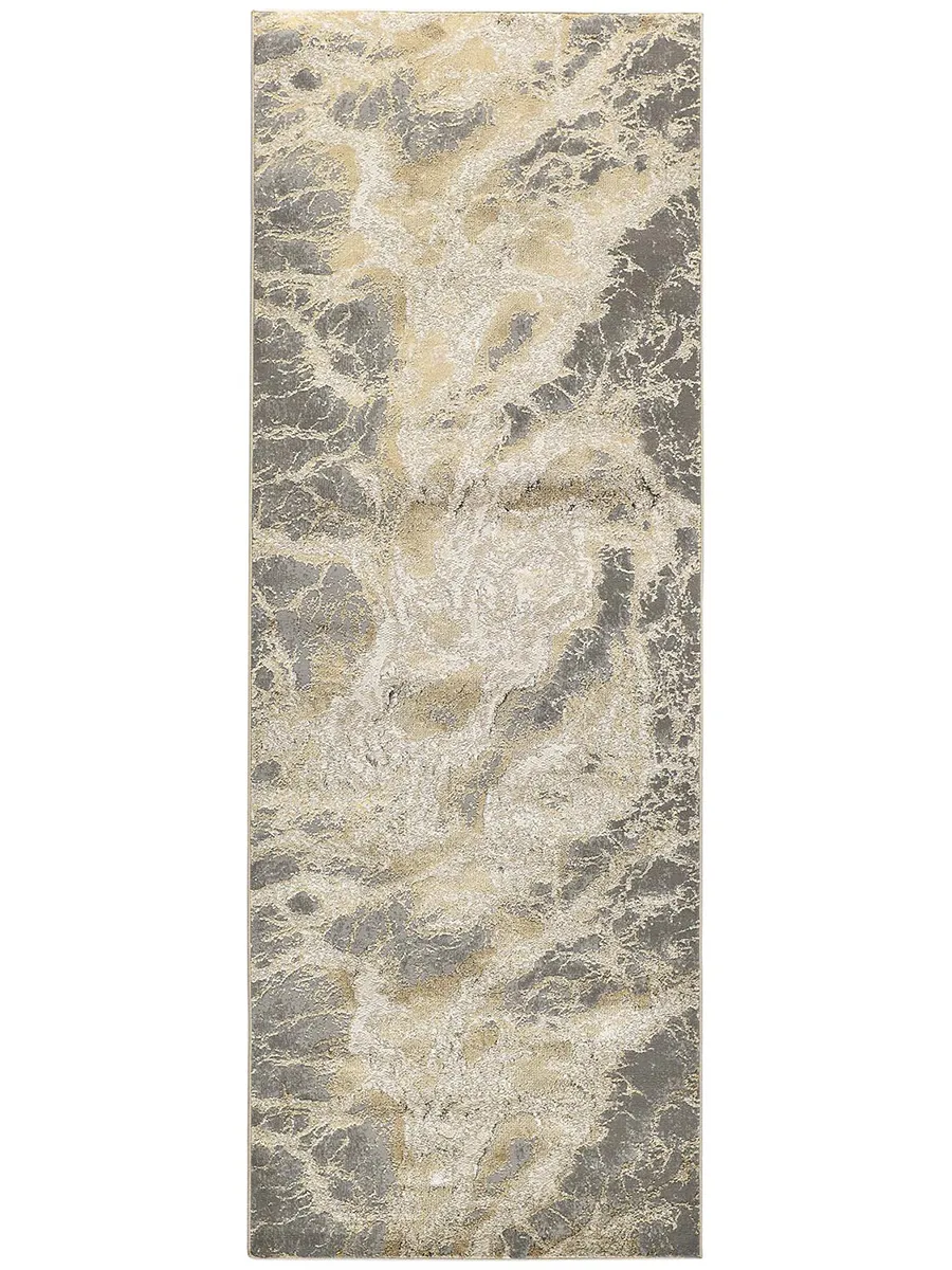 Aura 3563F Ivory/Silver/Gold 2'10" x 7'10" Rug