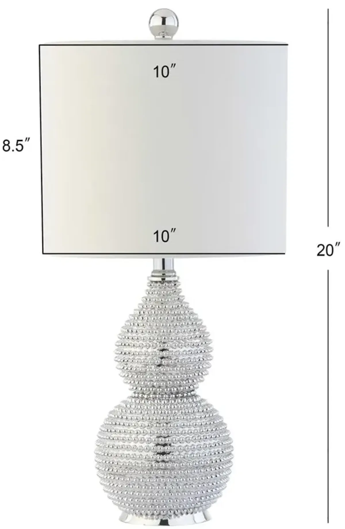 Belen Kox Parisian Chic Chrome Table Lamp, Belen Kox