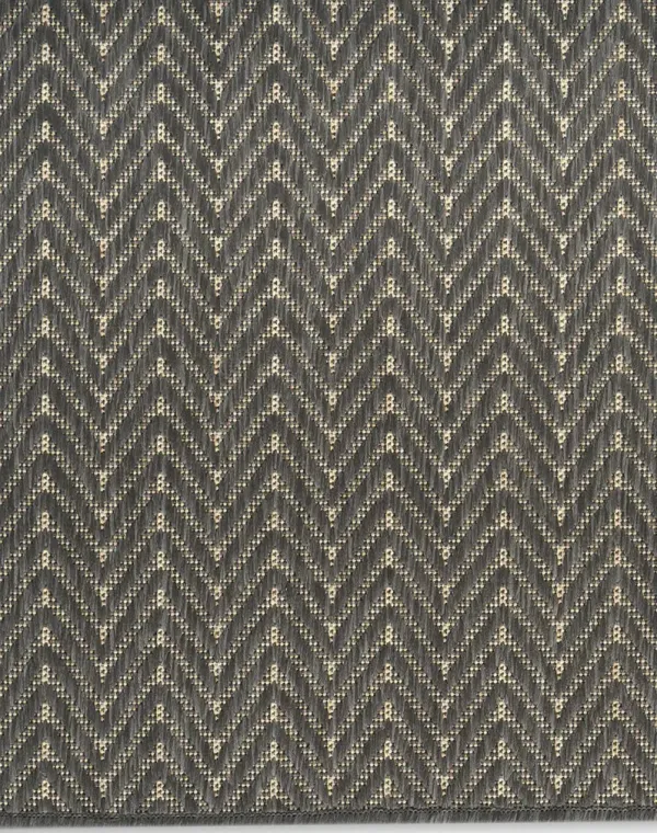 Horizon Indoor/Outdoor HOZ02 Charcoal 10' x 14' Rug