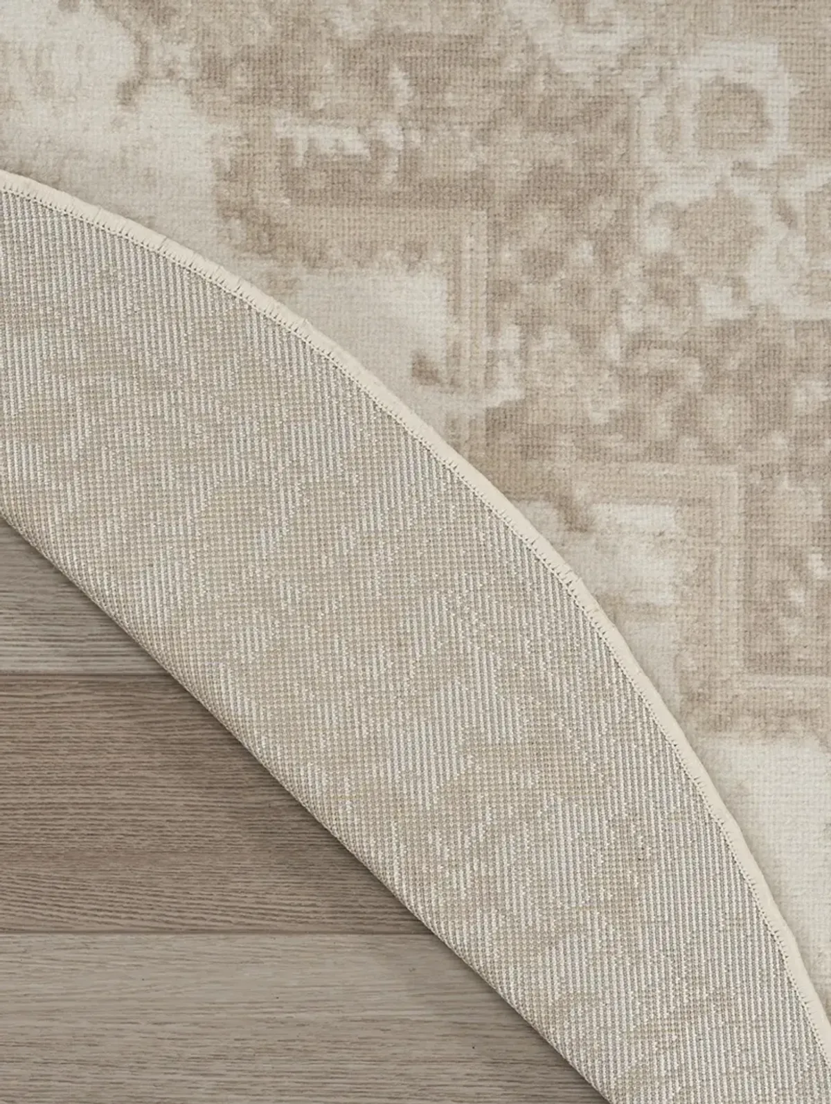 Grafix GRF14 Ivory/Beige 4' x Round Rug