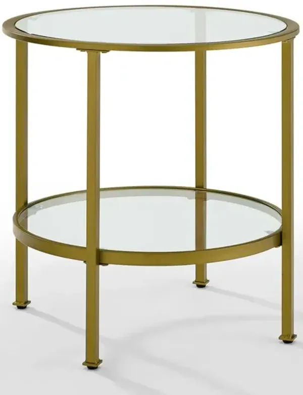 Aimee End Table Soft Gold