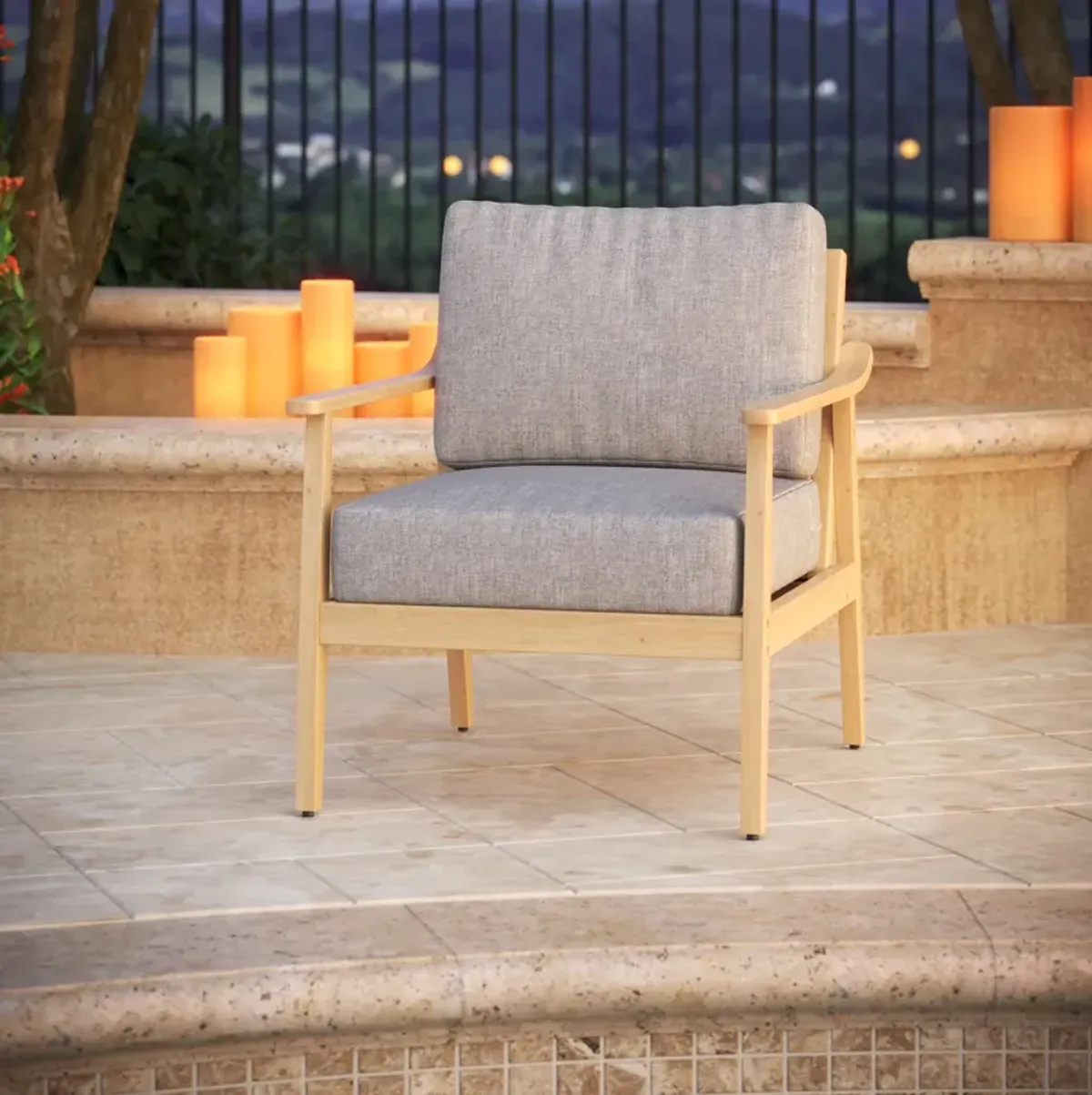 Outdoor/Indoor Sunbrella 25 x 25.5 x 5 Deep Seating Seat/Back Cushion