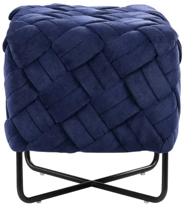 Loft Lyfe Dalton Velvet Ottoman
