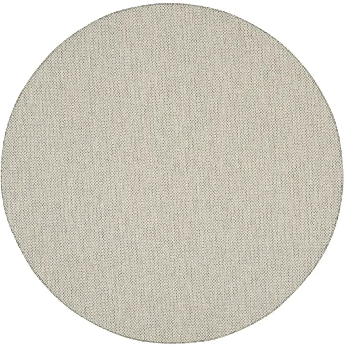 Courtyard COU01 Ivory/Silver 8' x Round Rug