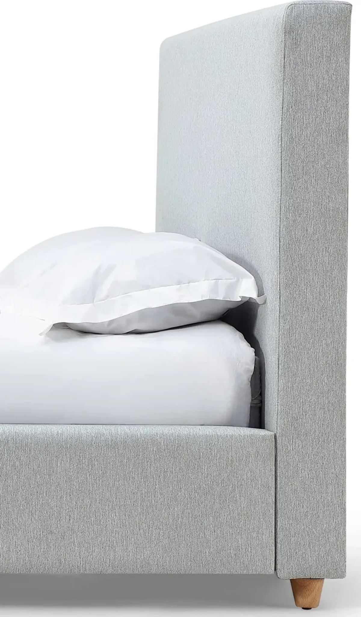 Olivia Upholstered King-size Bed in Linen