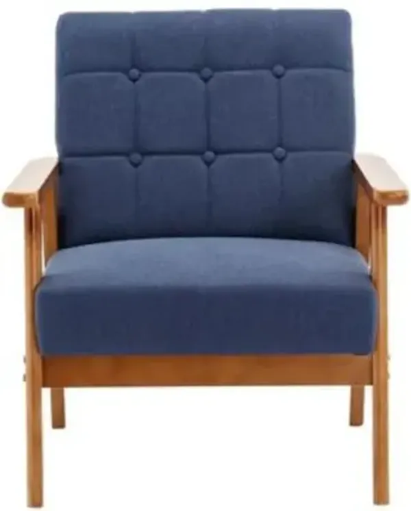 Mid-Century Modern Accent Chair Stylish & Comfortable Upholstered Lounge Chair for Home & Office