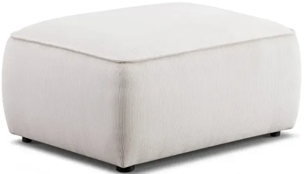 Travie Performance Corduroy Velvet Ottoman