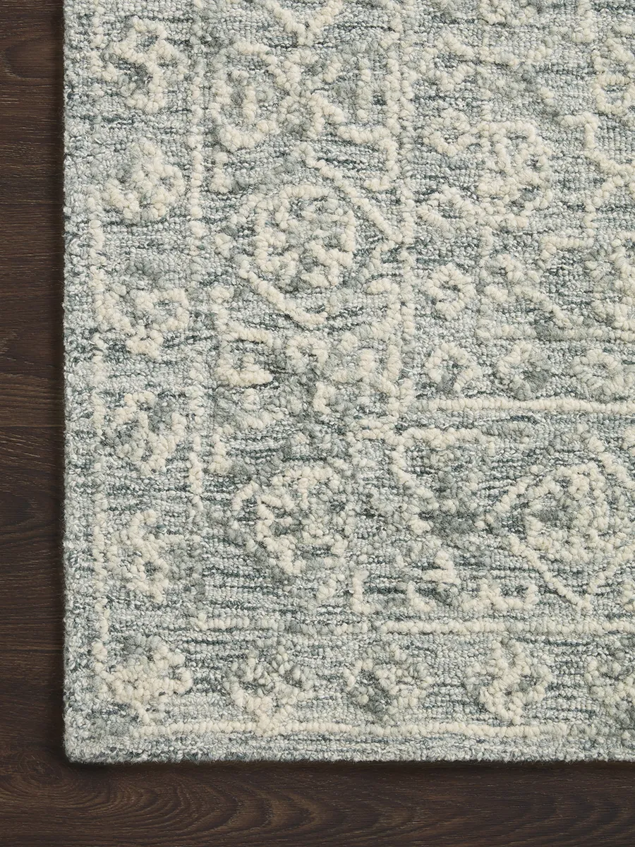 Cecelia CEC01 Ocean/Ivory 5' x 7'6" Rug