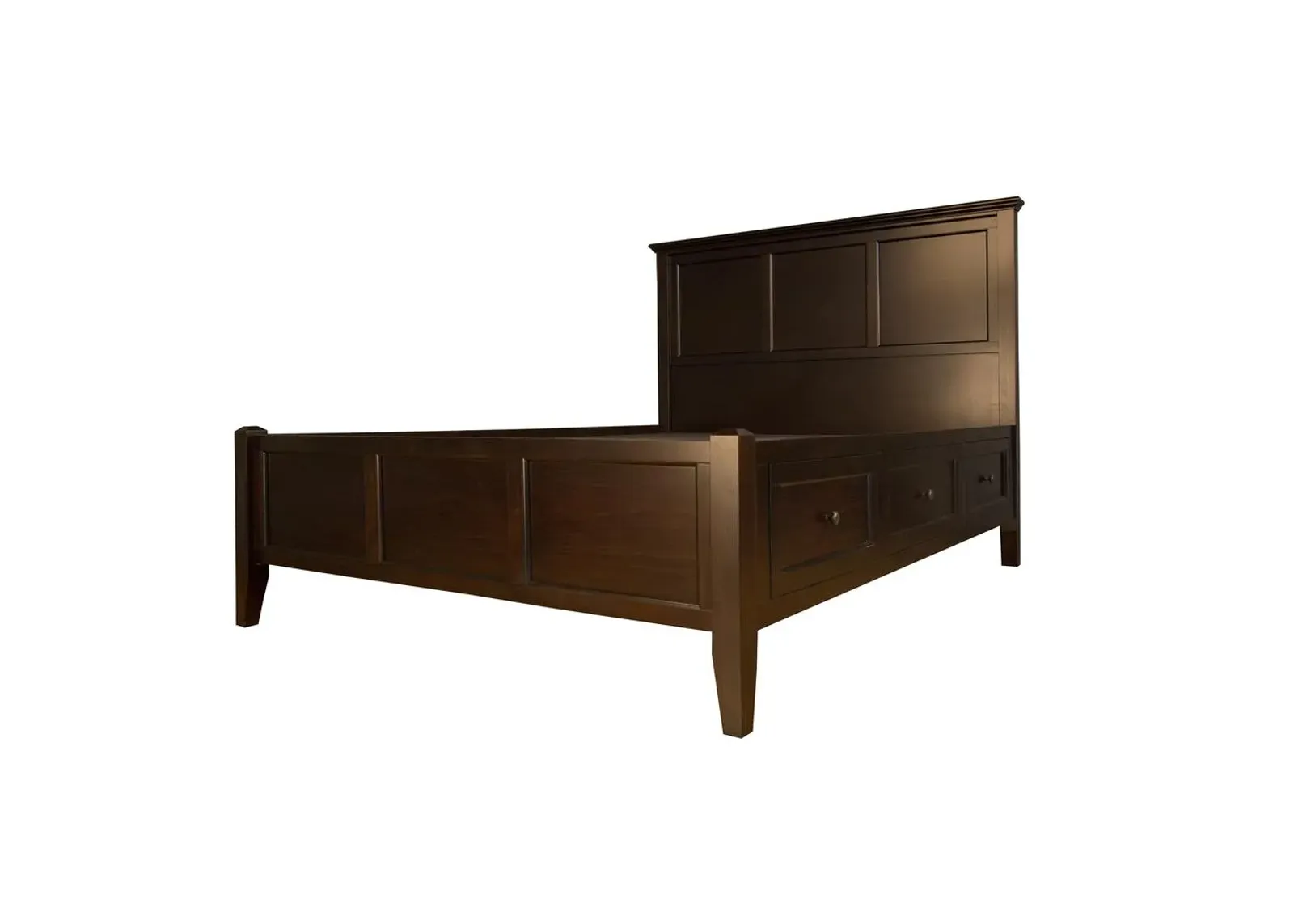 Belen Kox Dark Mahogany Queen Storage Bed, Belen Kox