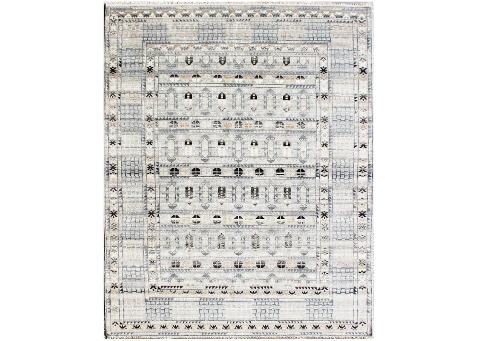 Polaris POL42533B Silver 9" x 12" Rug