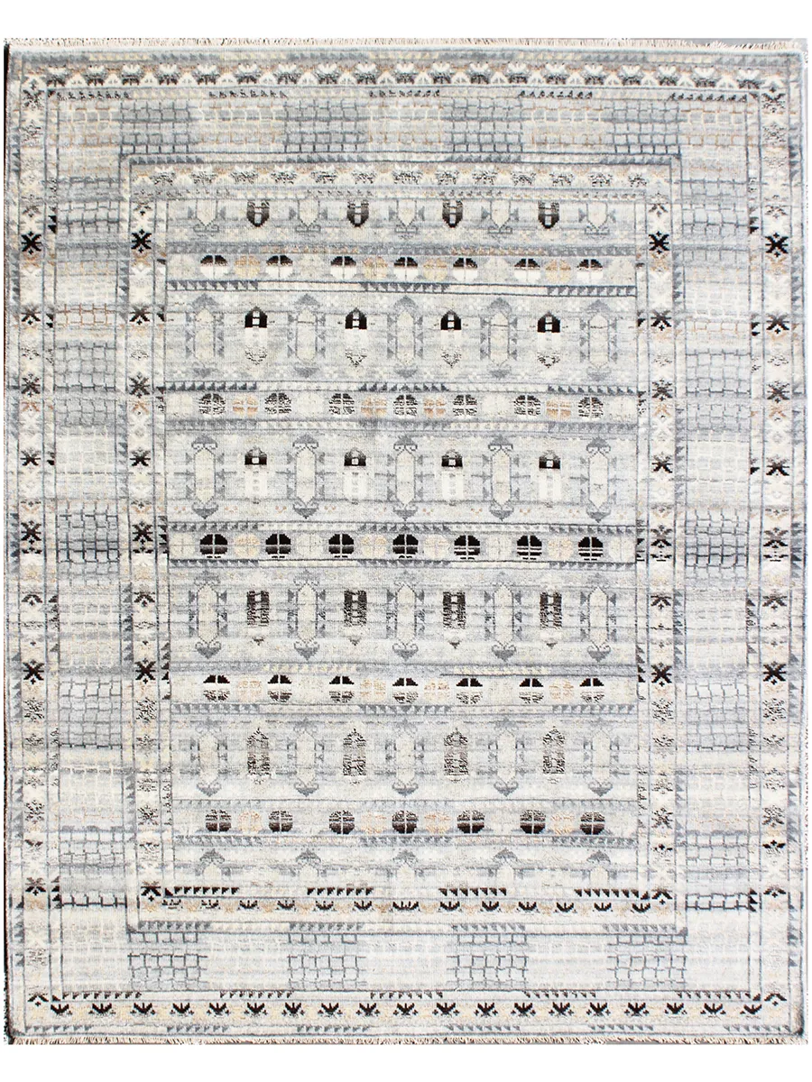 Polaris POL42533B Silver 9" x 12" Rug