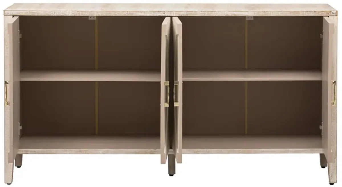 Merax Sophisticated Fir Veneer Sideboard Storage Cabinet