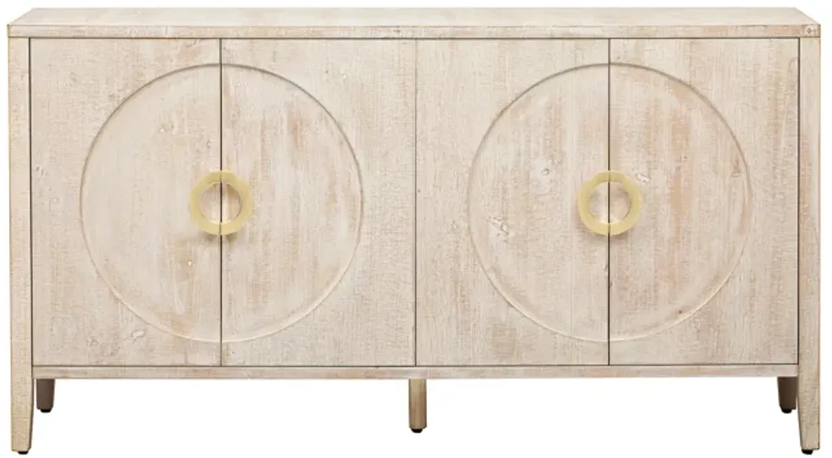 Merax Sophisticated Fir Veneer Sideboard Storage Cabinet