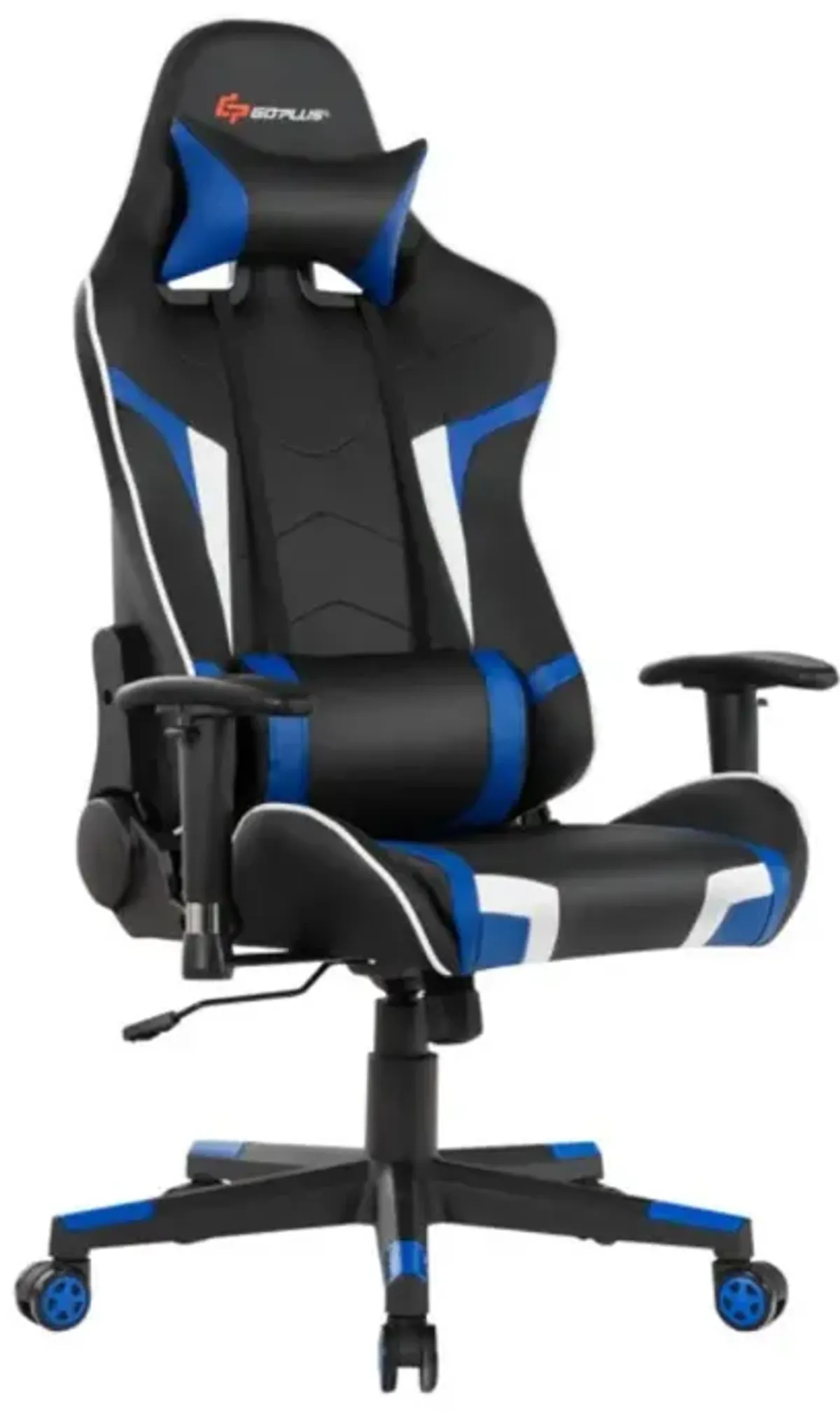 Hivvago Reclining Swivel Massage Gaming Chair with Lumbar Support