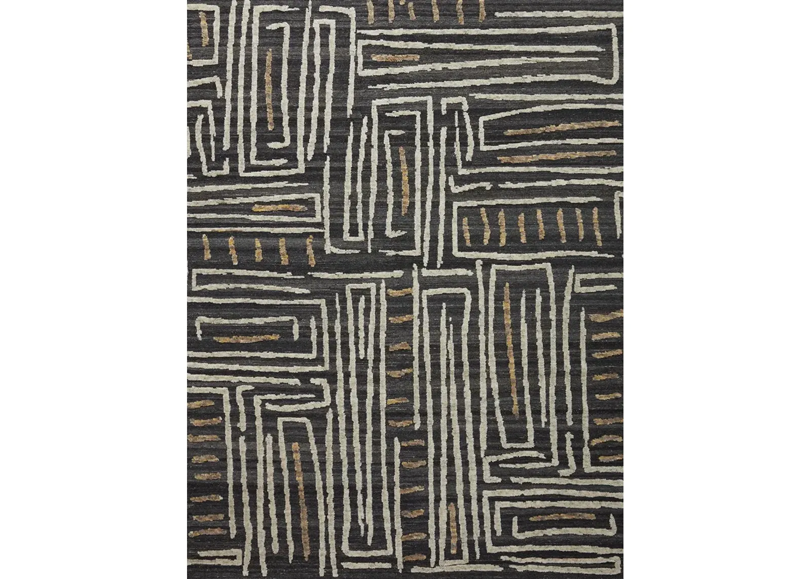 Naomi NAO05 Charcoal/Natural 2' x 3' Rug