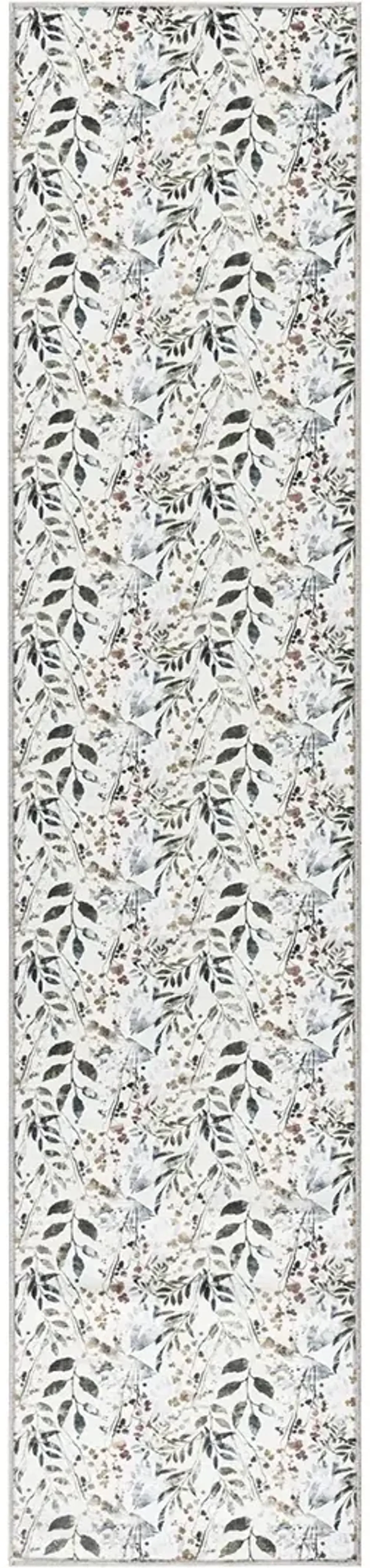Nourison Washables NWB05 Ivory/Multicolor 2'2" x 8' Rug