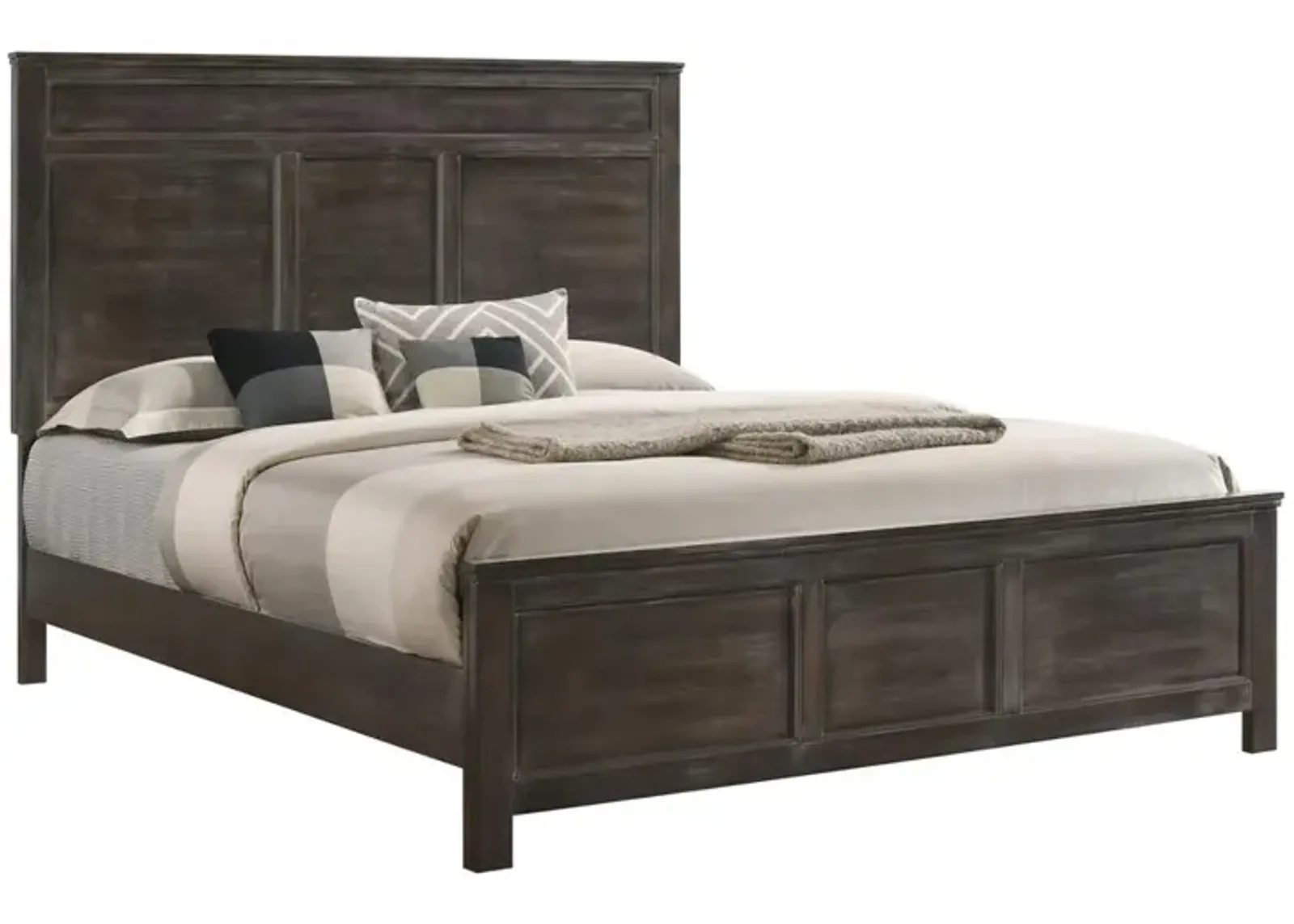 New Classic Furniture Furniture Andover Contemporary Solid Wood 6/0 Wk California King Bed in Nutmeg