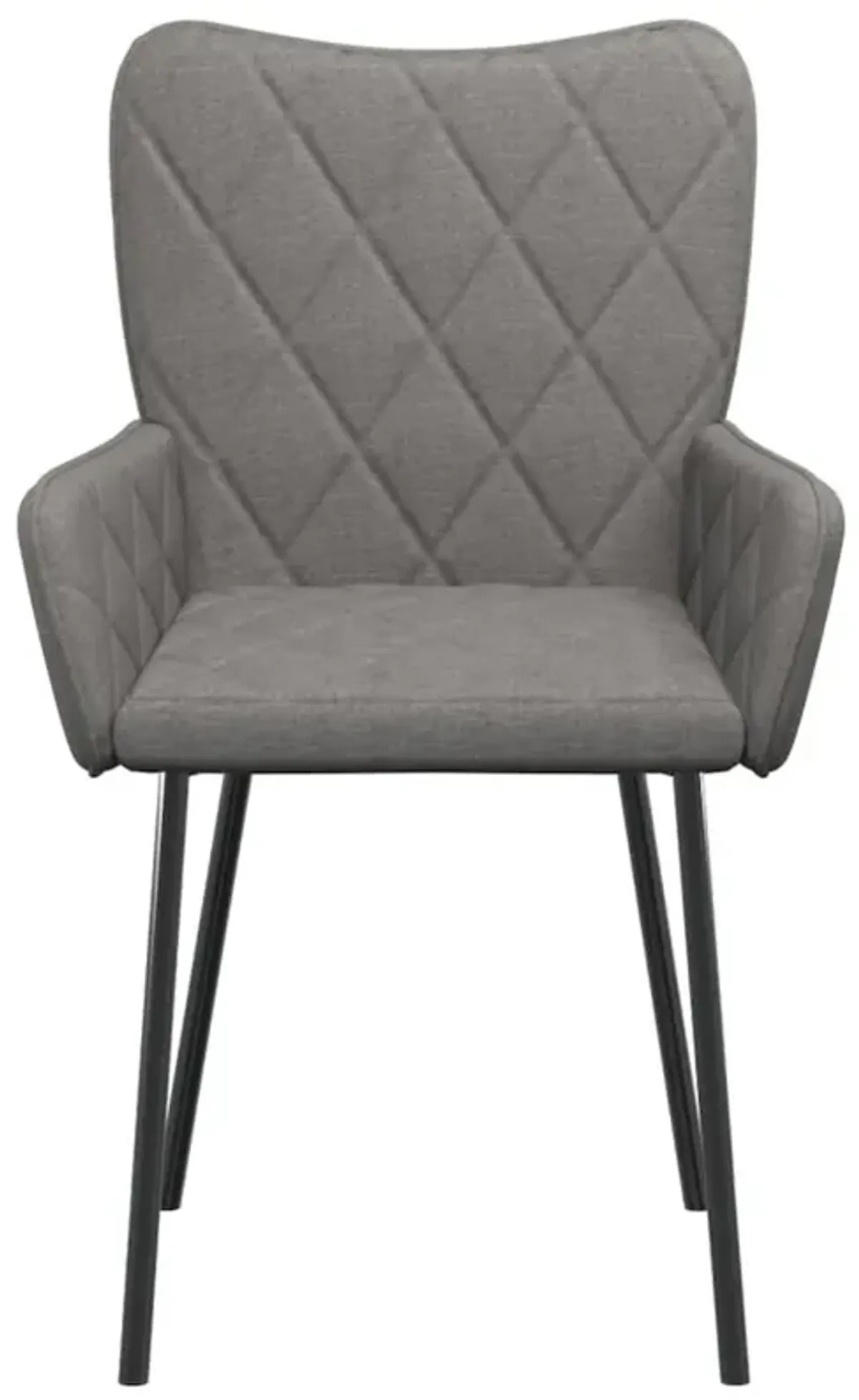 Dining Chairs 2 pcs Light Gray Fabric