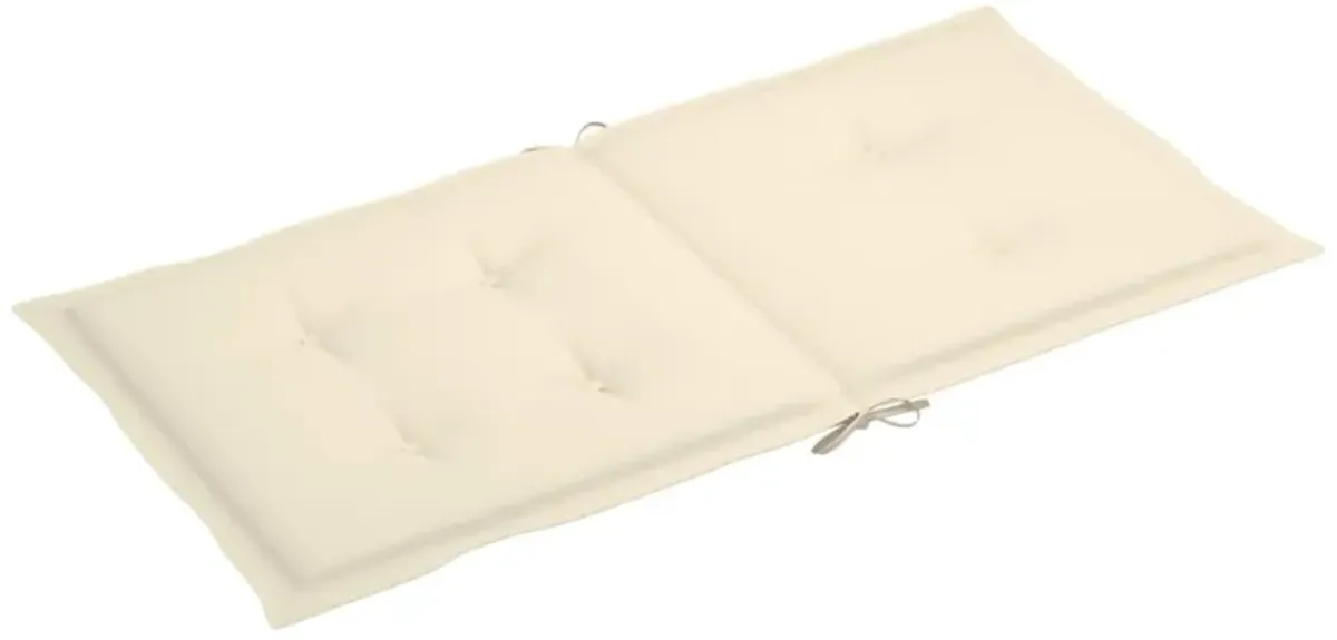 vidaXL Garden Chair Cushions 6 pcs Cream 39.4"x19.7"x1.6"