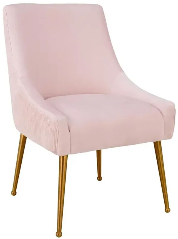 Belen Kox Blissful Blush Velvet Side Chair, Belen Kox