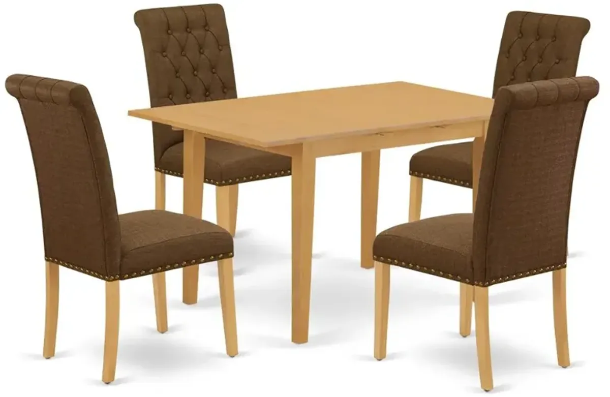 Dining Room Set Oak, NOBR5-OAK-18