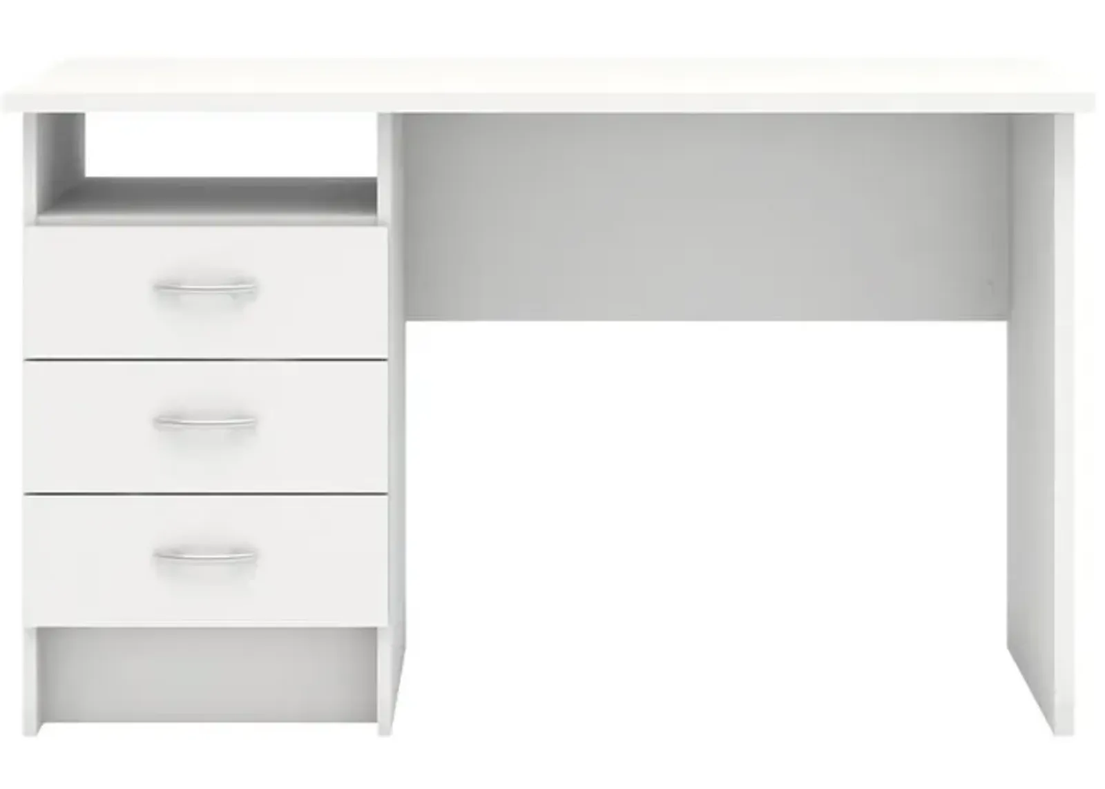 Tvilum Desk with 3 Drawers, White