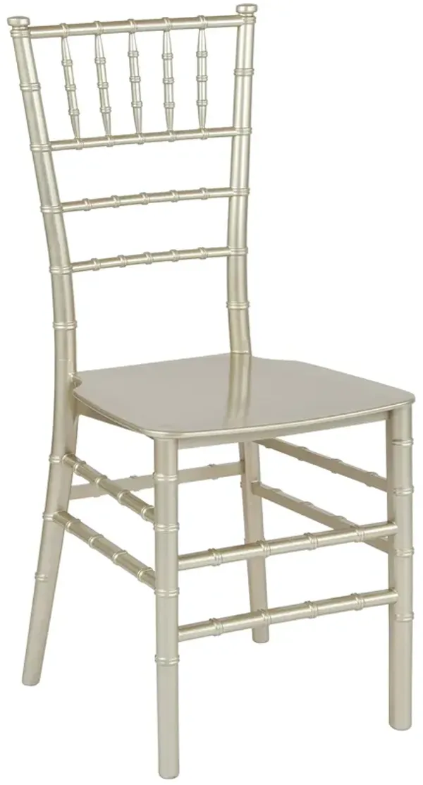Flash Furniture HERCULES Series Champagne Resin Stacking Chiavari Chair