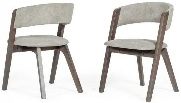 Wenge Finish Dining Chairs – Set of Two Stylish Seats
