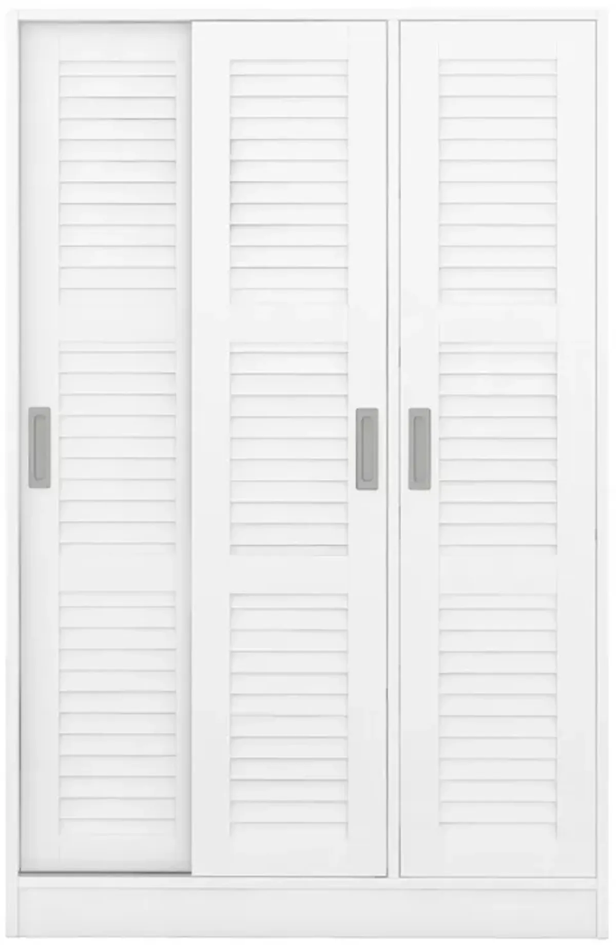 3-Door Shutter Wardrobe With Shelves