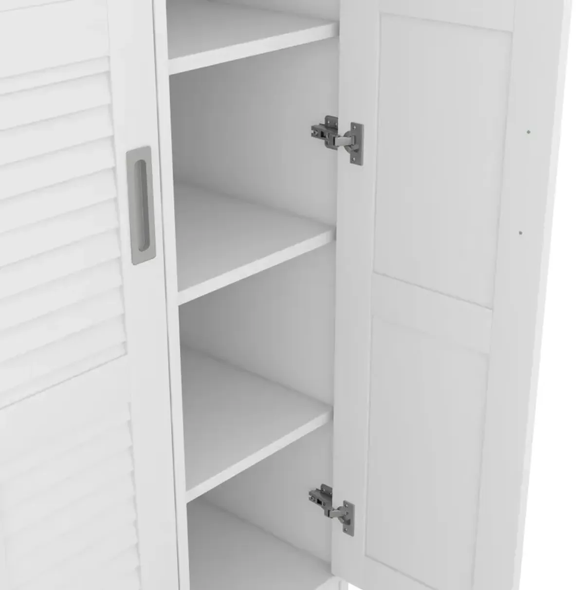 3-Door Shutter Wardrobe With Shelves