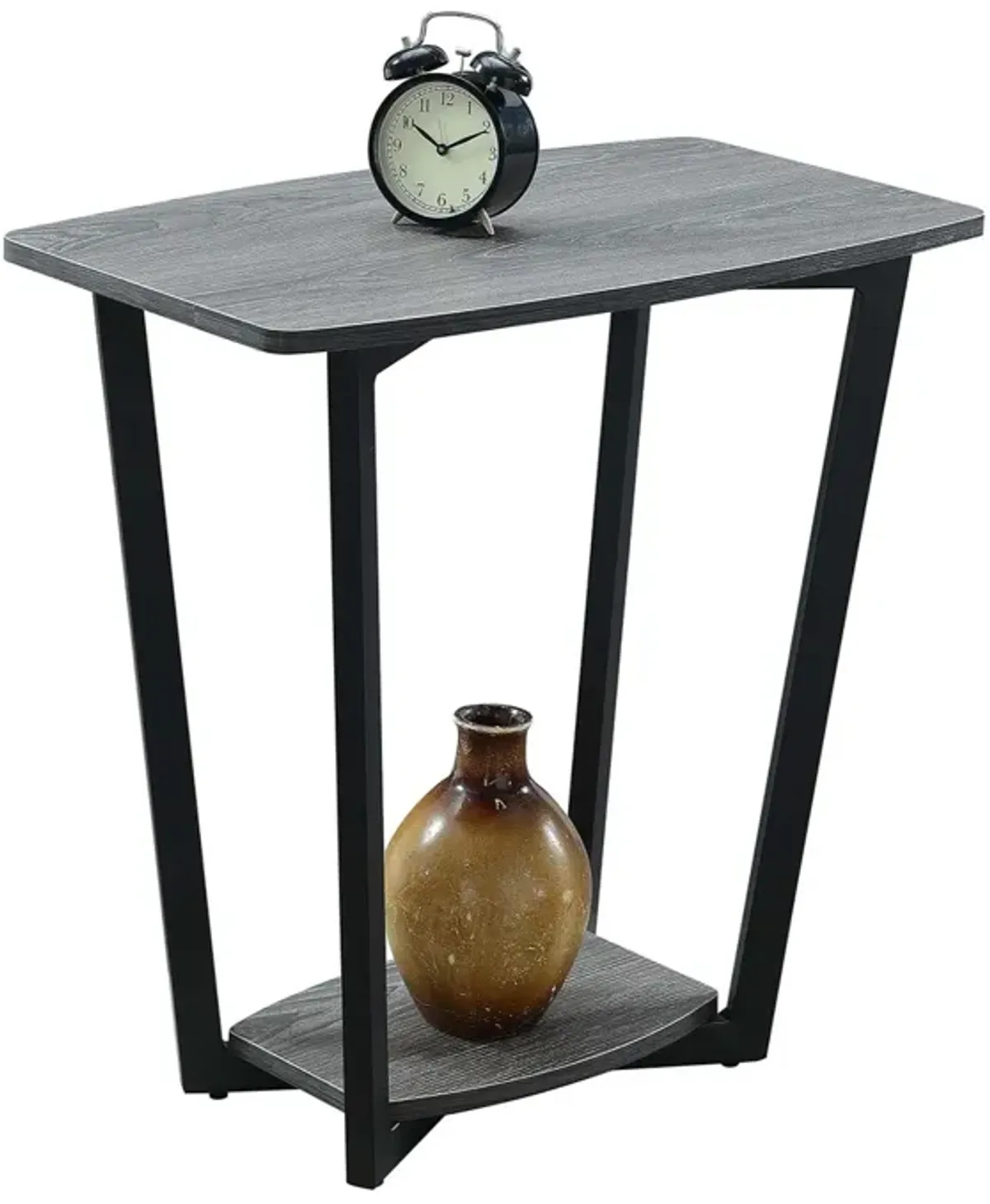 Graystone End Table with Shelf