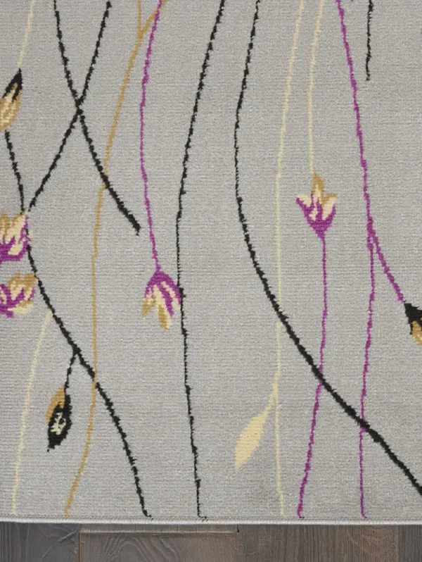 Grafix GRF15 Gray 3'9" x 5'9" Rug