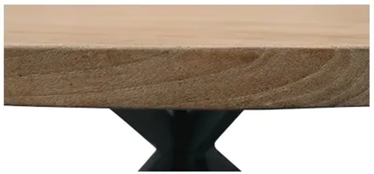 Alex Hamilton Logan 60 Round Dining Table In Natural Finish