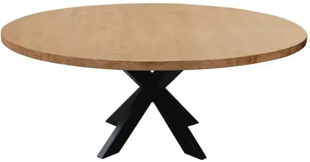 Alex Hamilton Logan 60 Round Dining Table In Natural Finish