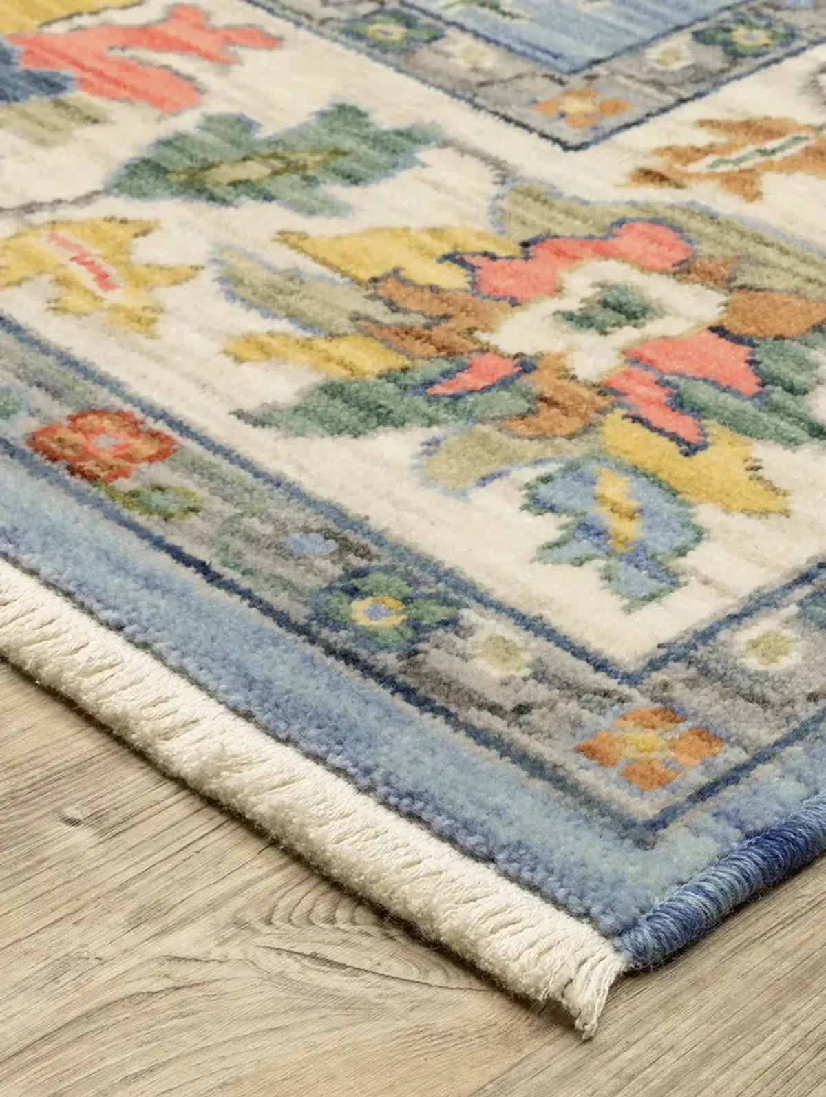 Lucca 2'6" x 12' Blue Rug