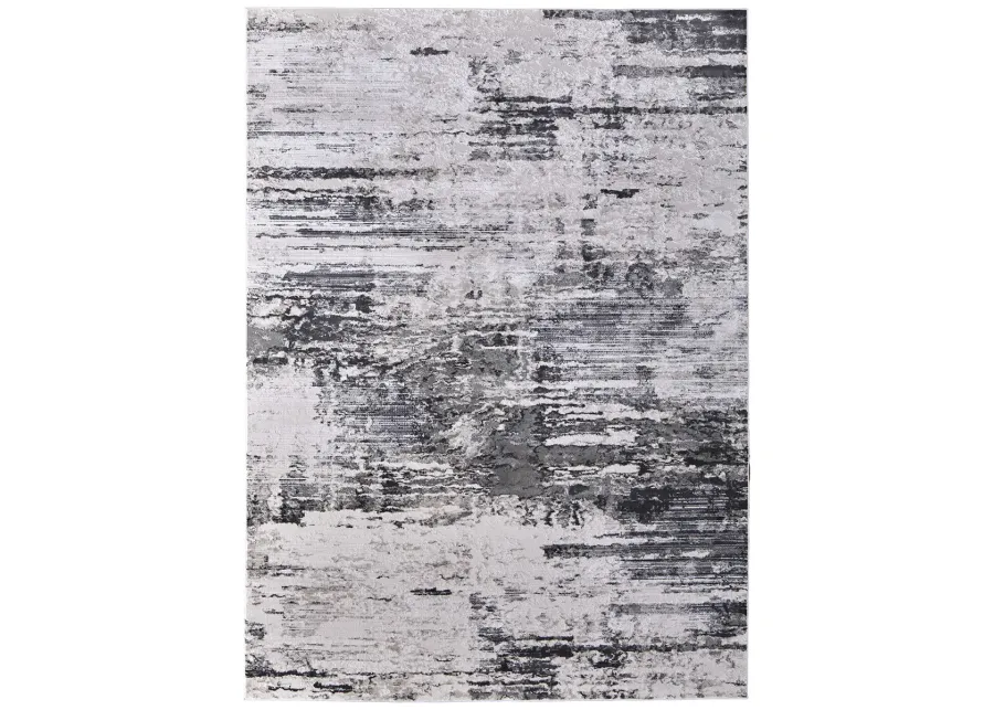 Prasad 39N9F 5' x 8' Ivory/Gray/Taupe Rug