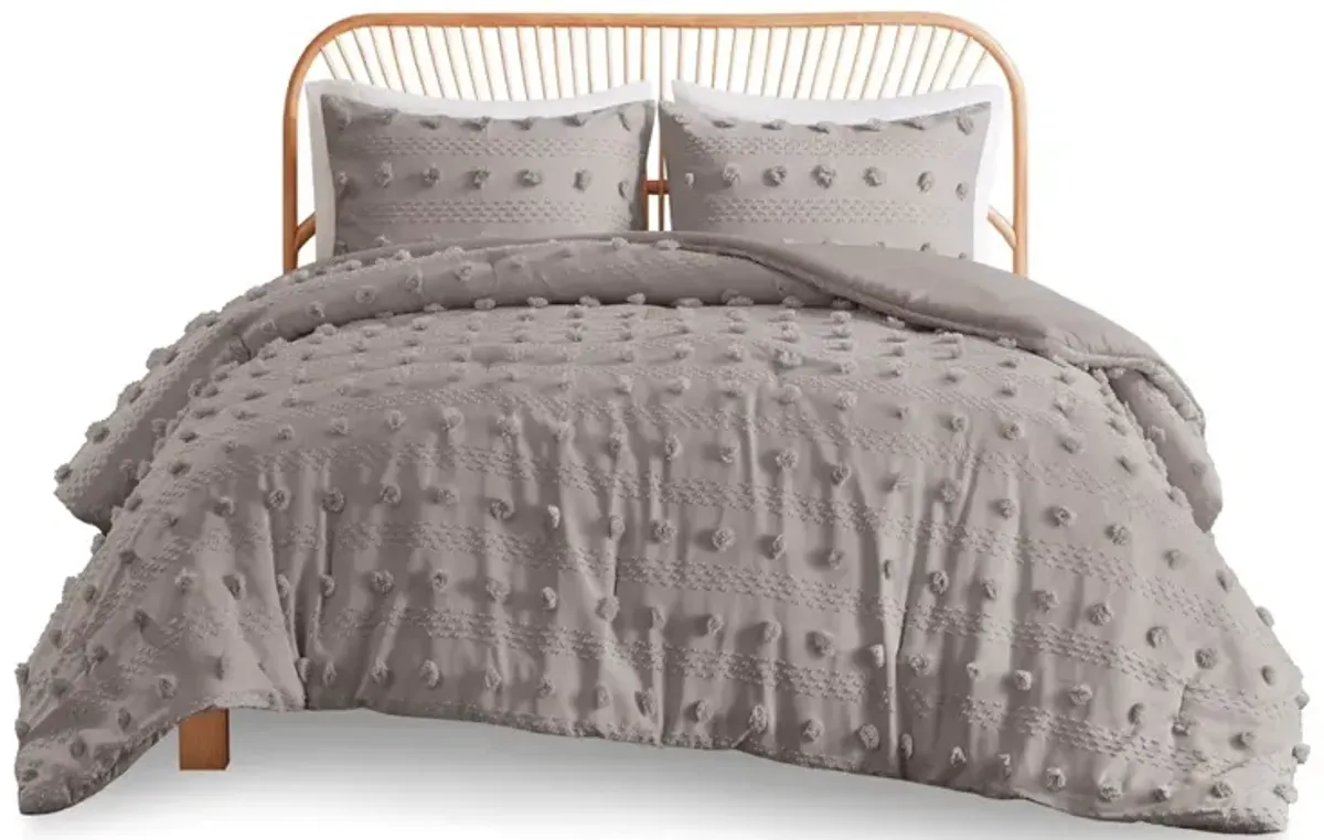 Gracie Mills Carmen Elegant Clip Jacquard Comforter Set