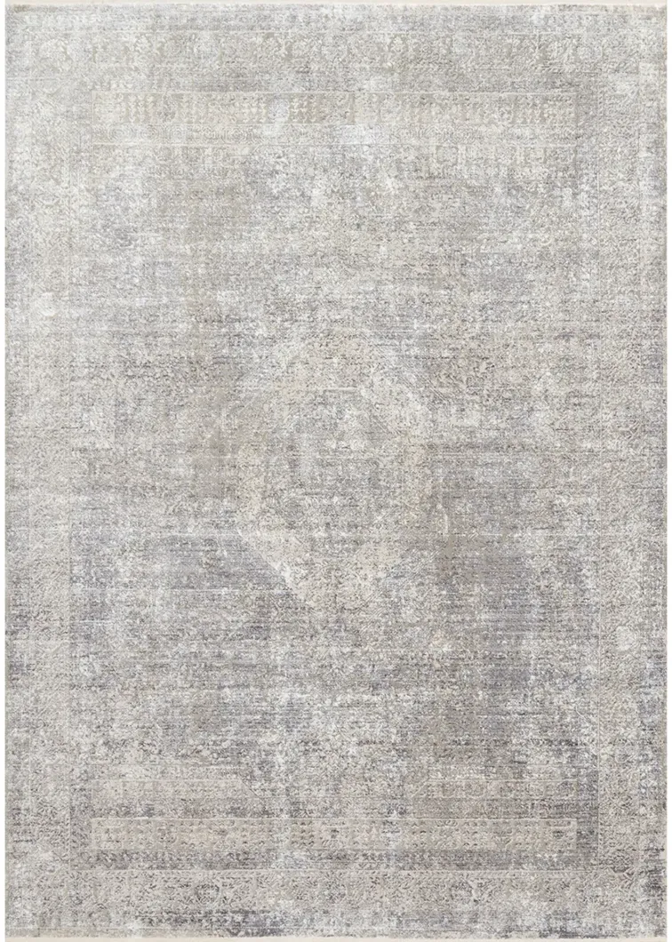 Franca FRN01 Silver/Pebble 3'7" x 5'8" Rug