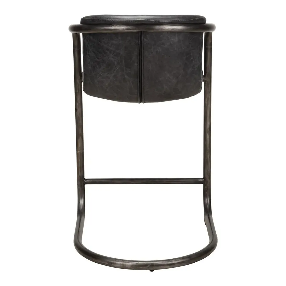 Belen Kox Rustic Black Leather Counter Stool - Freeman Collection (Set of 2), Belen Kox