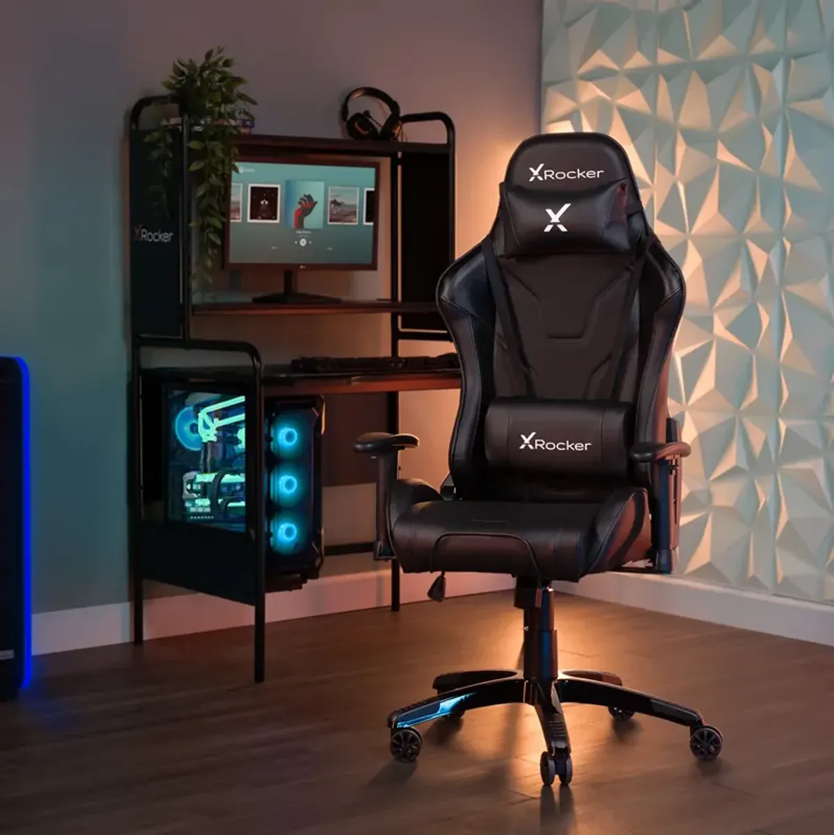 Agility PC Gaming Chair, Black/Carbon Black